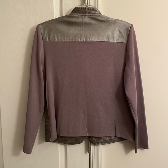 Nygard Collection Women’s Leather and Rayon Jacket size 10-12 or medium - Picture 5 of 6